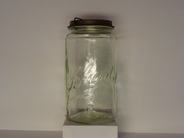 24ea - 5 oz Round Glass Jar with Lid by Paper Mart, White